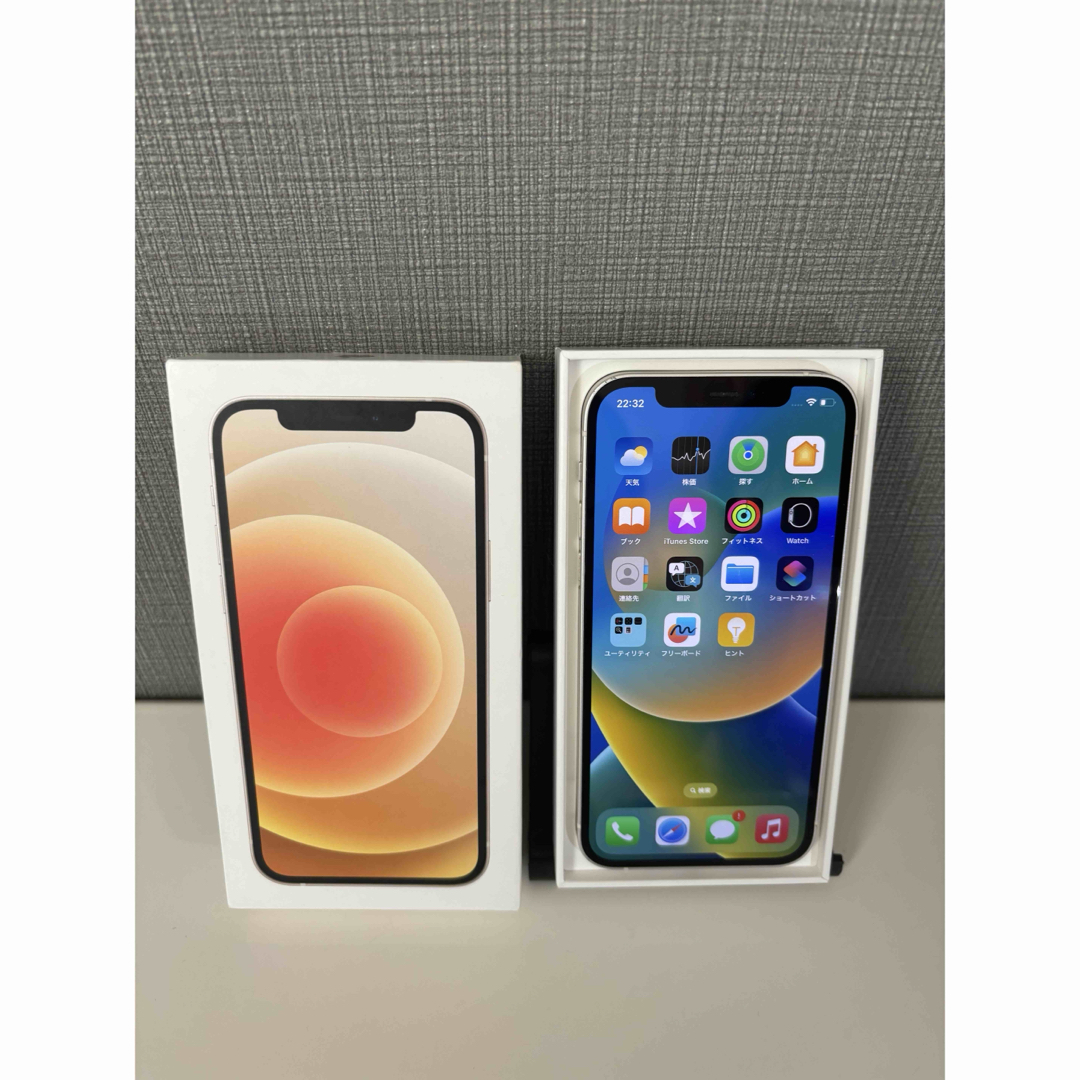iPhone - 【美品】iPhone12 64GB SIMフリー ホワイト 電池残量83%の