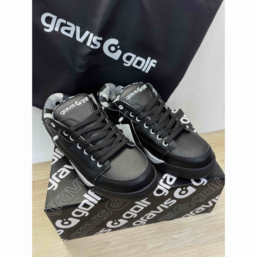 gravis - グラビス ゴルフ シューズ 24cm 15903 ブラック カモフラ柄の
