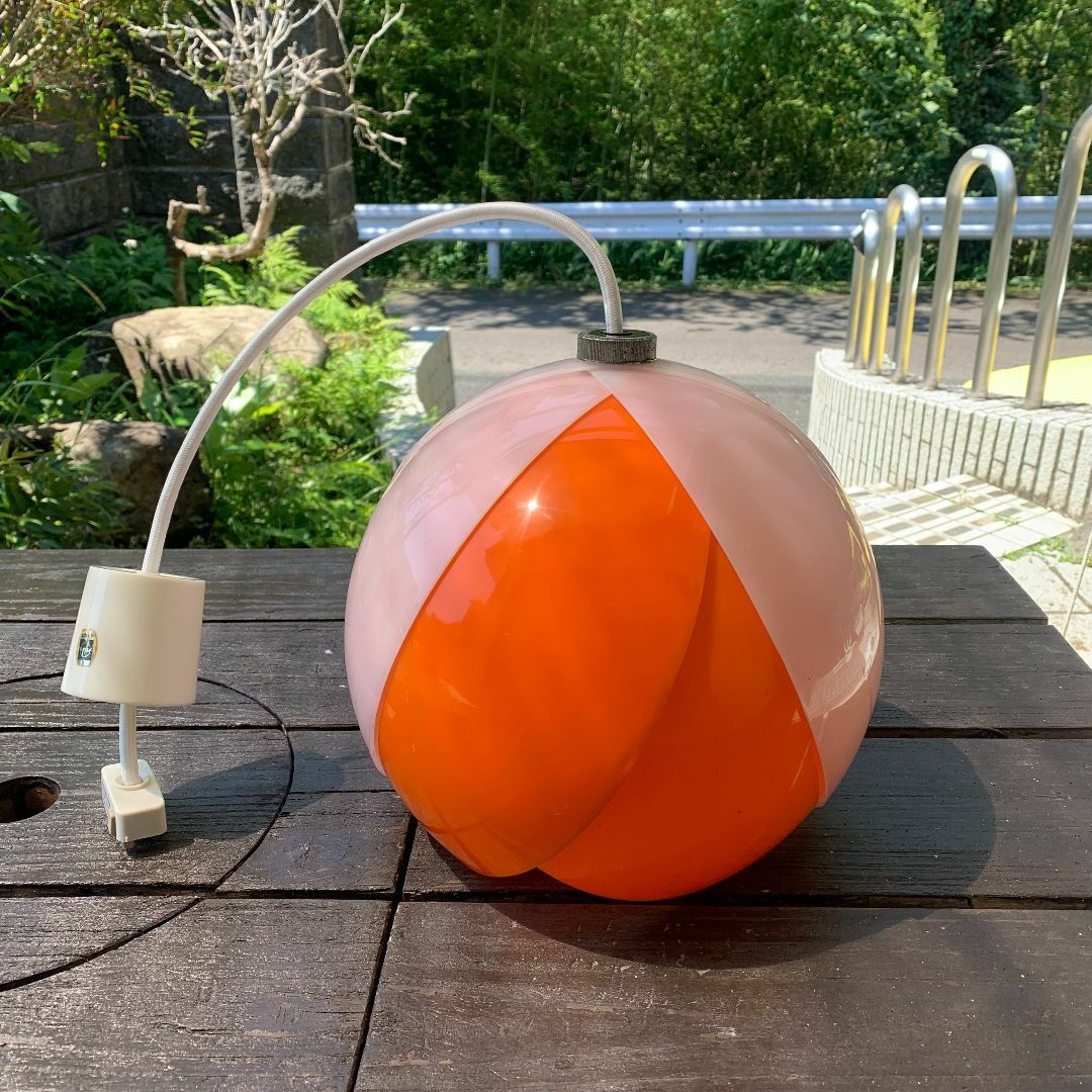 レトロ 照明 蛍光灯 パナソニック 松下電工 橙色 オレンジ