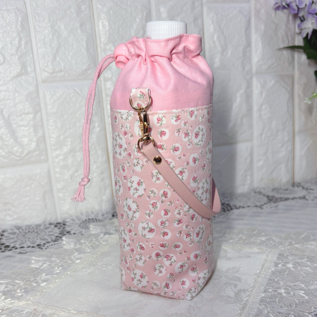 安い ペットボトルカバー リバティジョアンナ/いちごラテ ハンドメイド