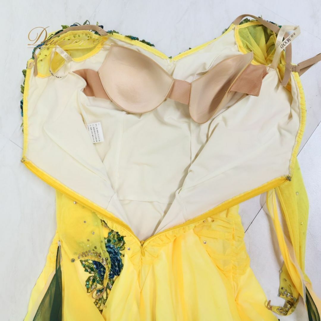 日本製 社交ダンス衣装】イエロー in the MOOD インザムード