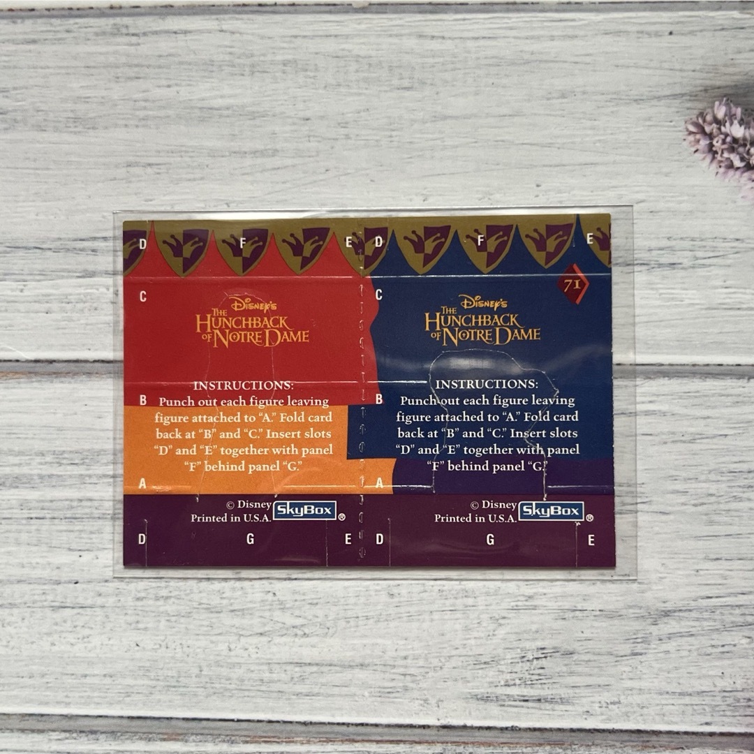 Disney - 激レア海外限定ディズニー ノートルダムの鐘 Skybox トレカ