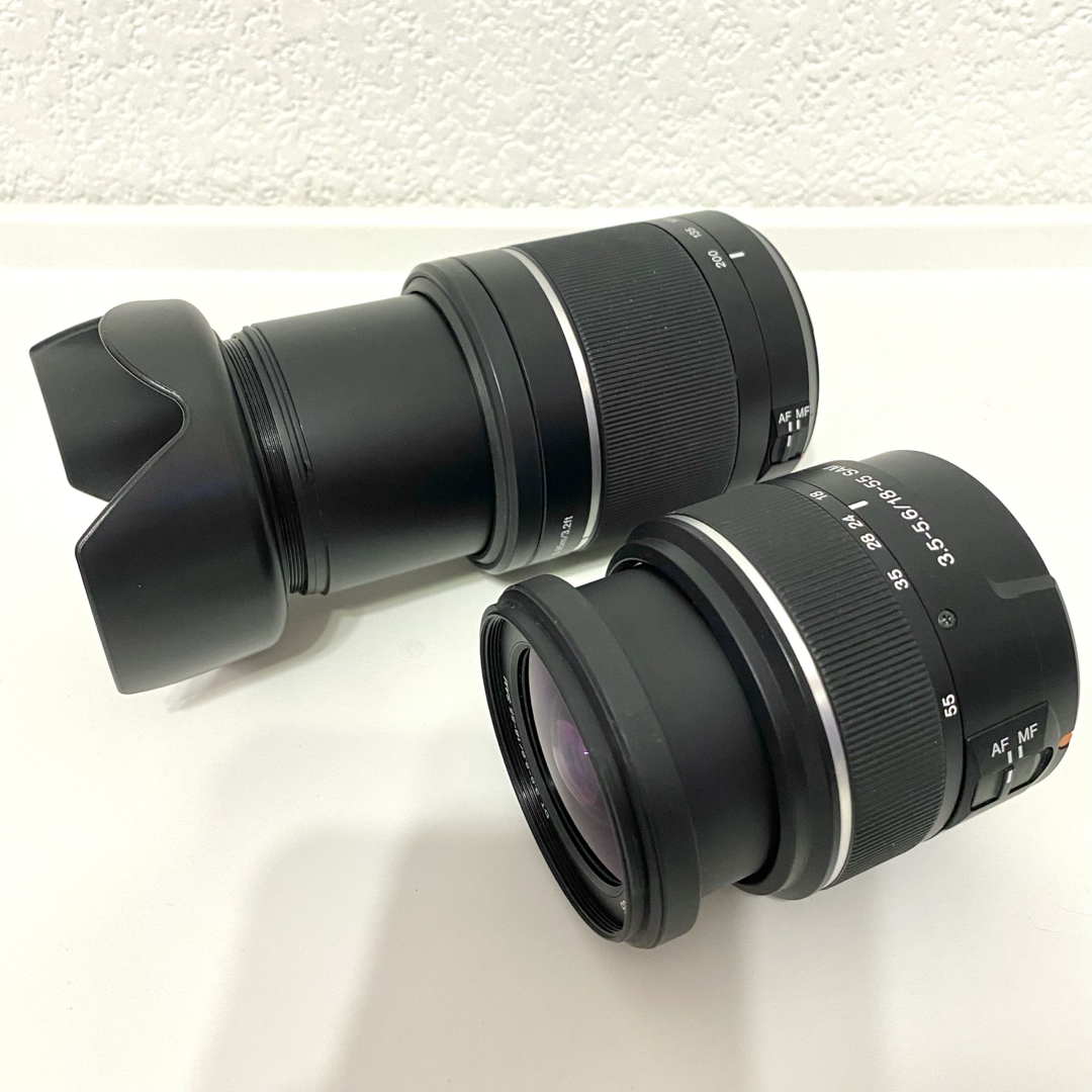 SONY - 【極上品】SONY Wズームレンズセット SAL1855＋SAL55200-2の