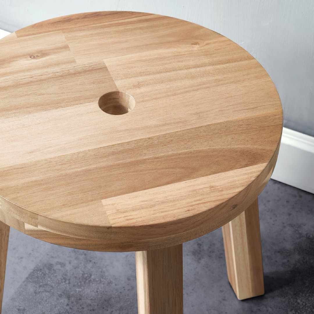 IKEA - IKEA イケア スコグスタ スツール アカシア材 大小2台セットの