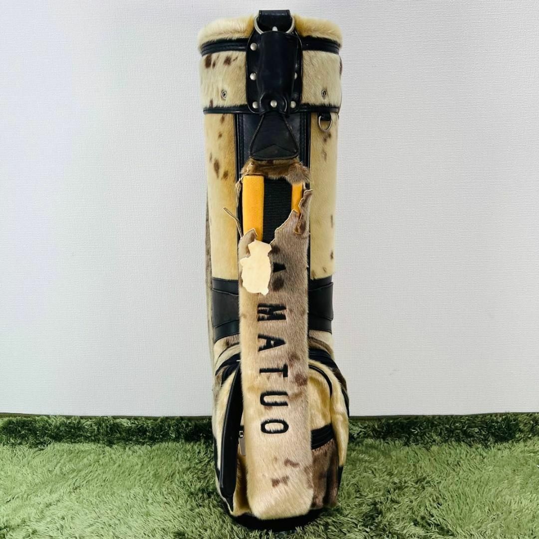 東京書芸館 あざらし本革 キャディバッグ カート式 超希少 アザラシ