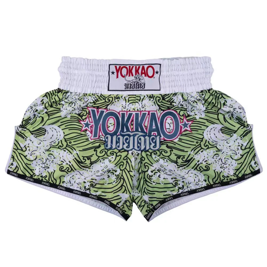 YOKKAO ムエタイパンツ「HAWAIIAN」 GREEN Mサイズ