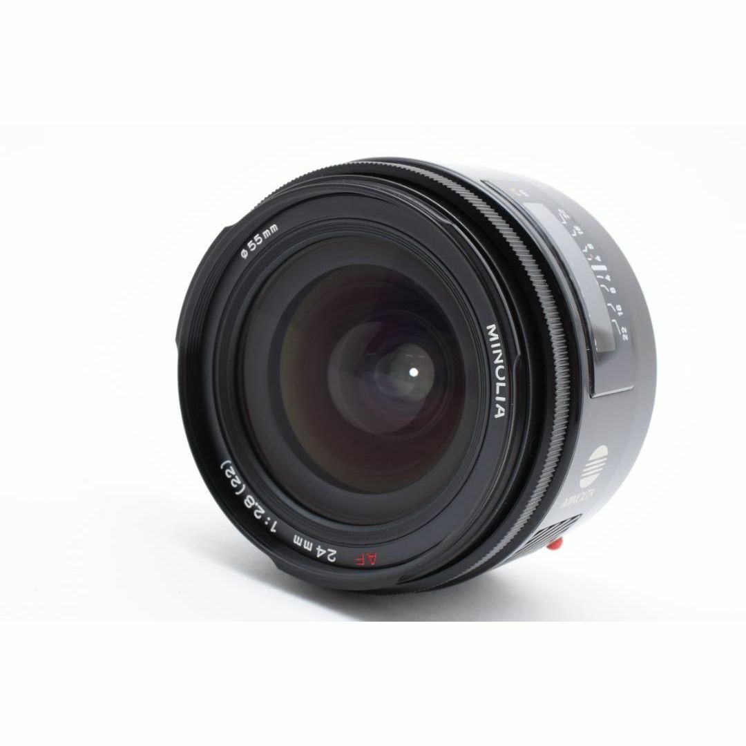 MINOLTA AF 24mm F2.8 純正フード付 C009
