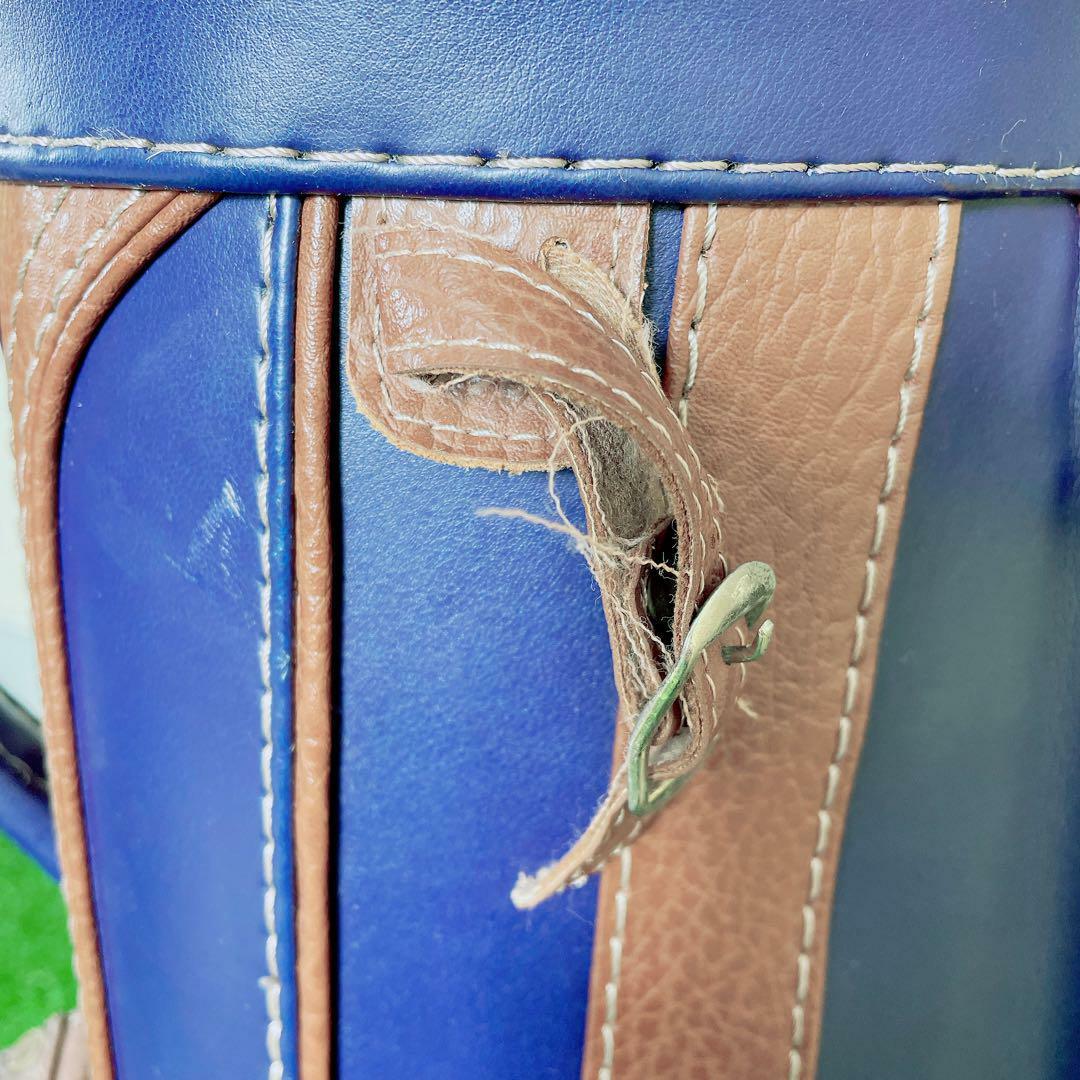 ゴルフ キャディバッグ ブルー Enrico エンリココベリ 8号 NT0593の