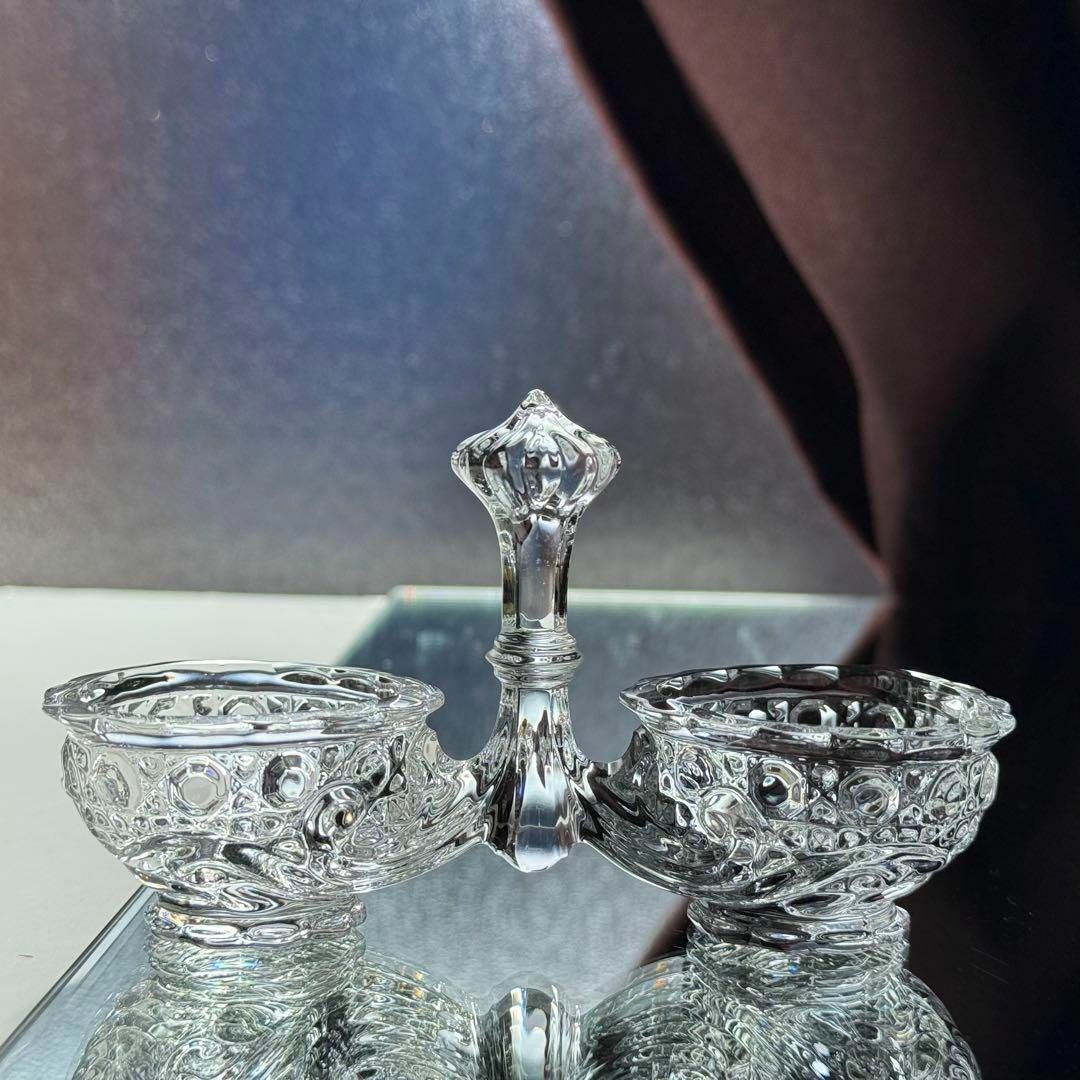 美しい輝きオールドバカラ Baccaratディアマン ピエーリー☆塩入れ☆ステキ