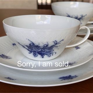 Rosenthal - 【美品】ローゼンタール ☆ラプソディブルー☆トリオ ペア