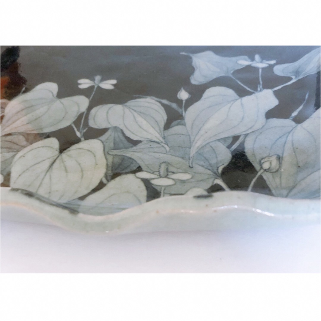 SALE‼︎ 【レア】新品 辻 修窯 盛り付け皿 風に揺れる 野の花 平皿