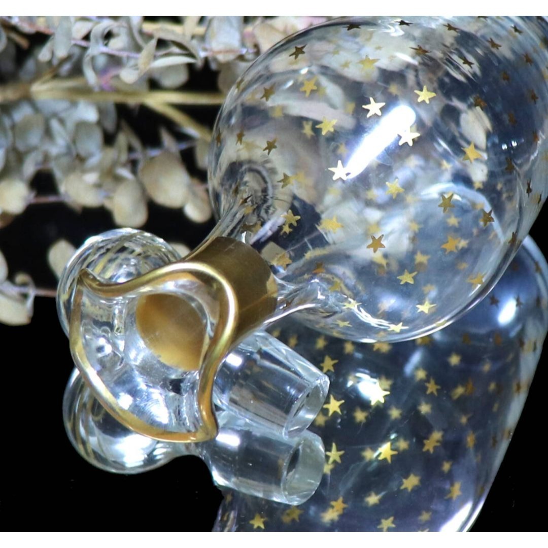 Baccarat - オールド・バカラ 1900年頃 金彩デカンタ 21cm星型 ステラ