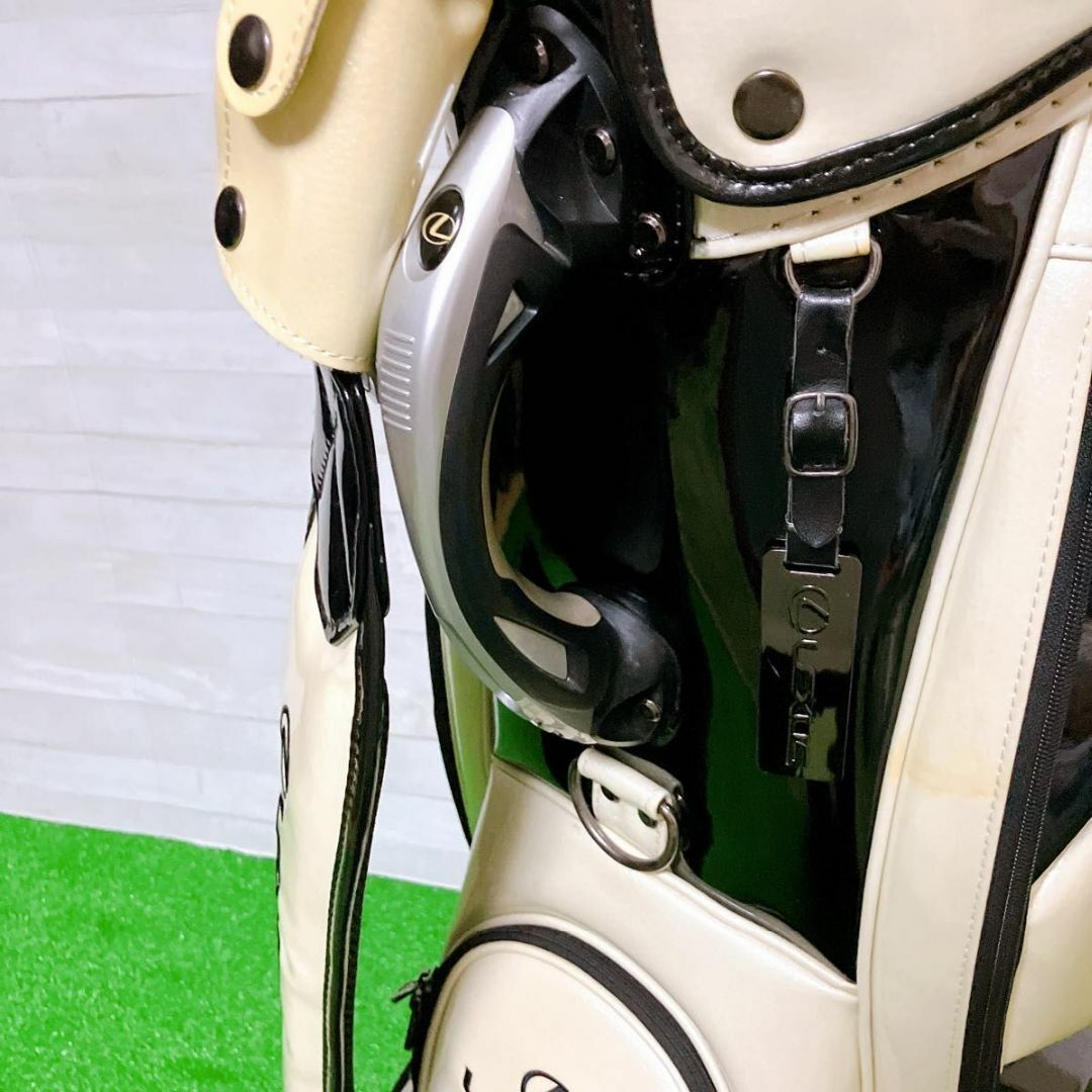 LEXUS - レクサス キャディバッグ ゴルフ バッグ 9.5型 3点式 エナメル