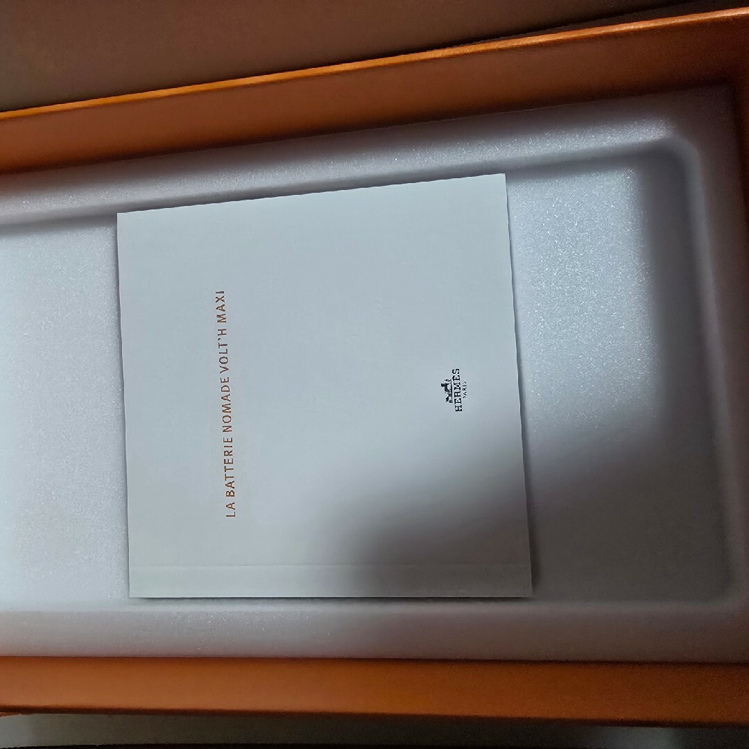 HERMES - HERMES ブラウン レザー モバイルバッテリーの通販 by