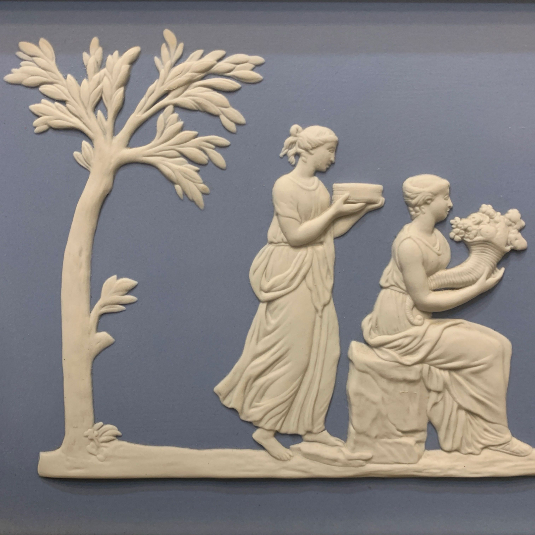 WEDGWOOD - 希少 ウェッジウッド ジャスパー 神話図 プラーク 陶板 額