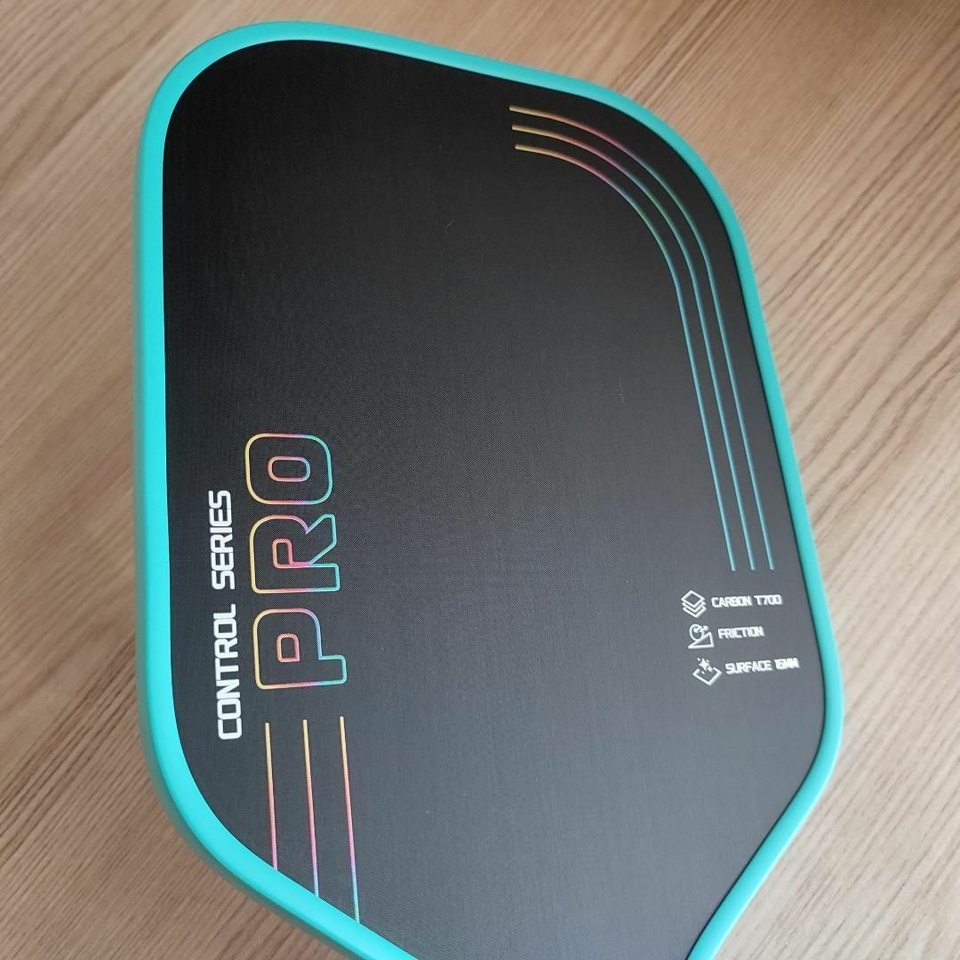 ピックルボール パドル T700生カーボンファイバー 水色 16mmの通販 by