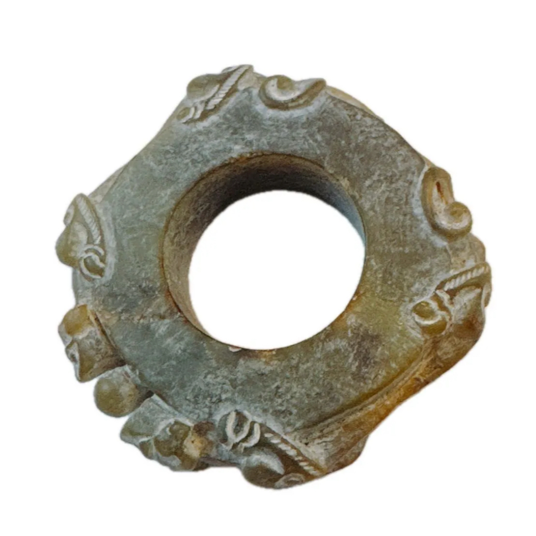 新石器時代 翡翠 中国 彫刻 古美術 古物 天然石 インテリア 置物 根付