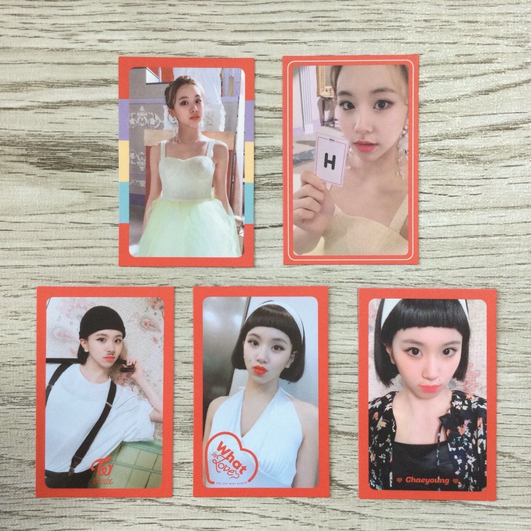 TWICE - twice チェヨン what is love? イズラブ 特典 トレカ コンプの