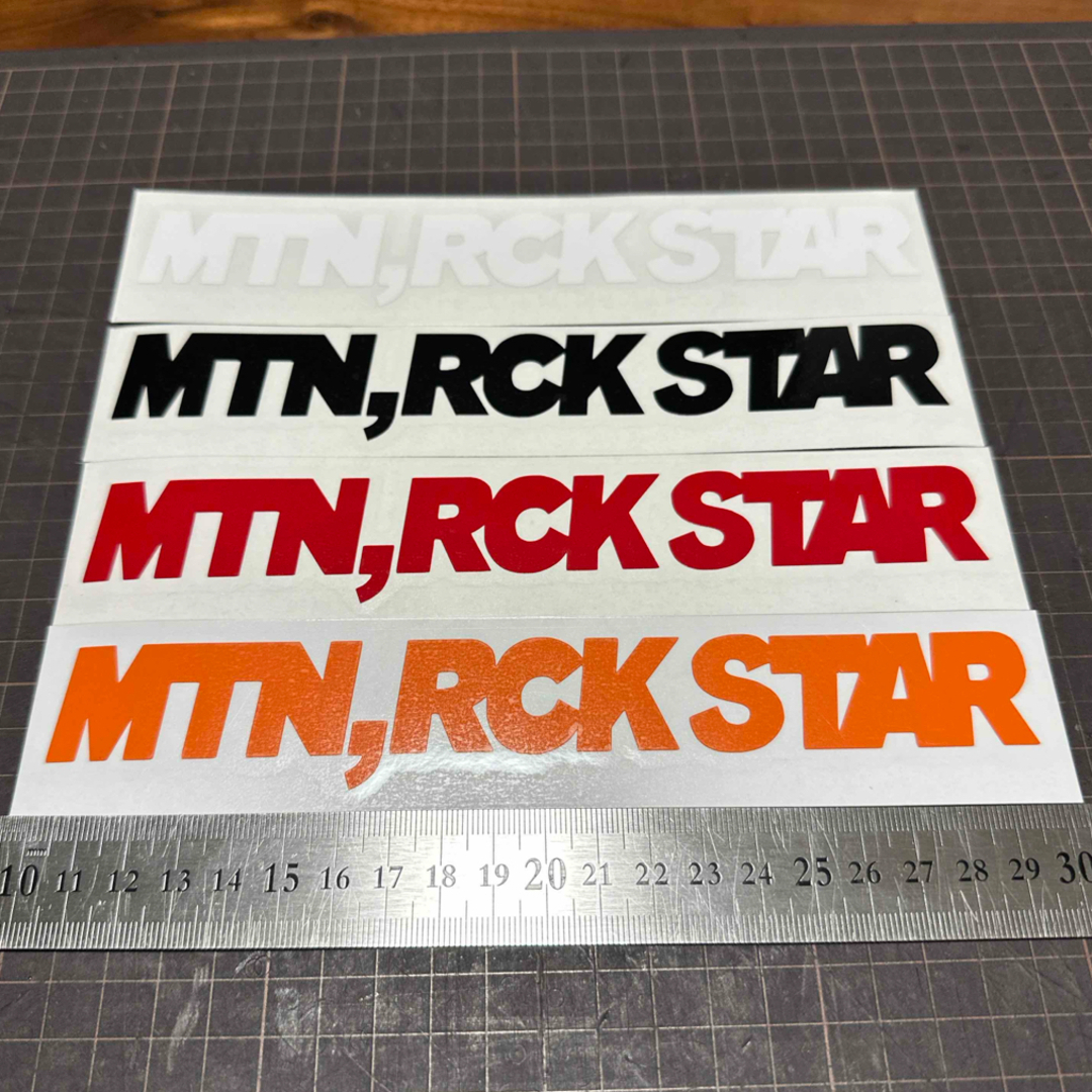 けぇ様専用ページ マウンテンロックスター カッティングシート
