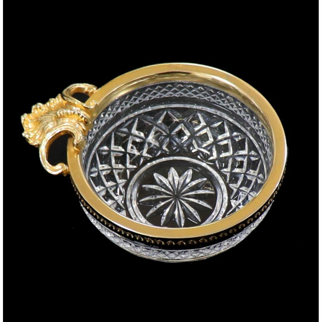 オールド・バカラ 金彩ロカイユ装飾貝殻ボウル 小物入れディアマン