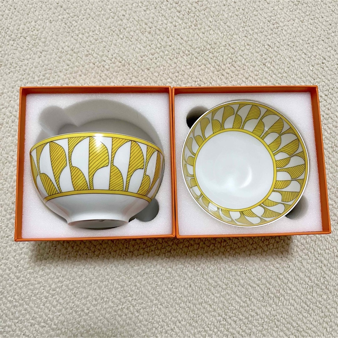HERMES - 【新品・未使用】エルメス ソレイユ ボウル MM 茶碗 2個