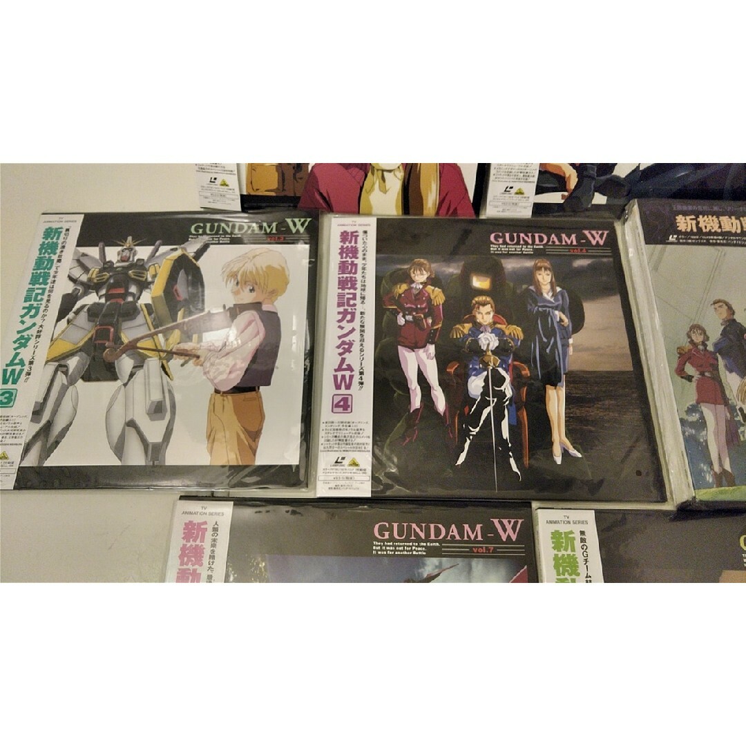絶版品】新機動戦記ガンダムW LD全7枚 まとめ 帯付ジャケット買入手