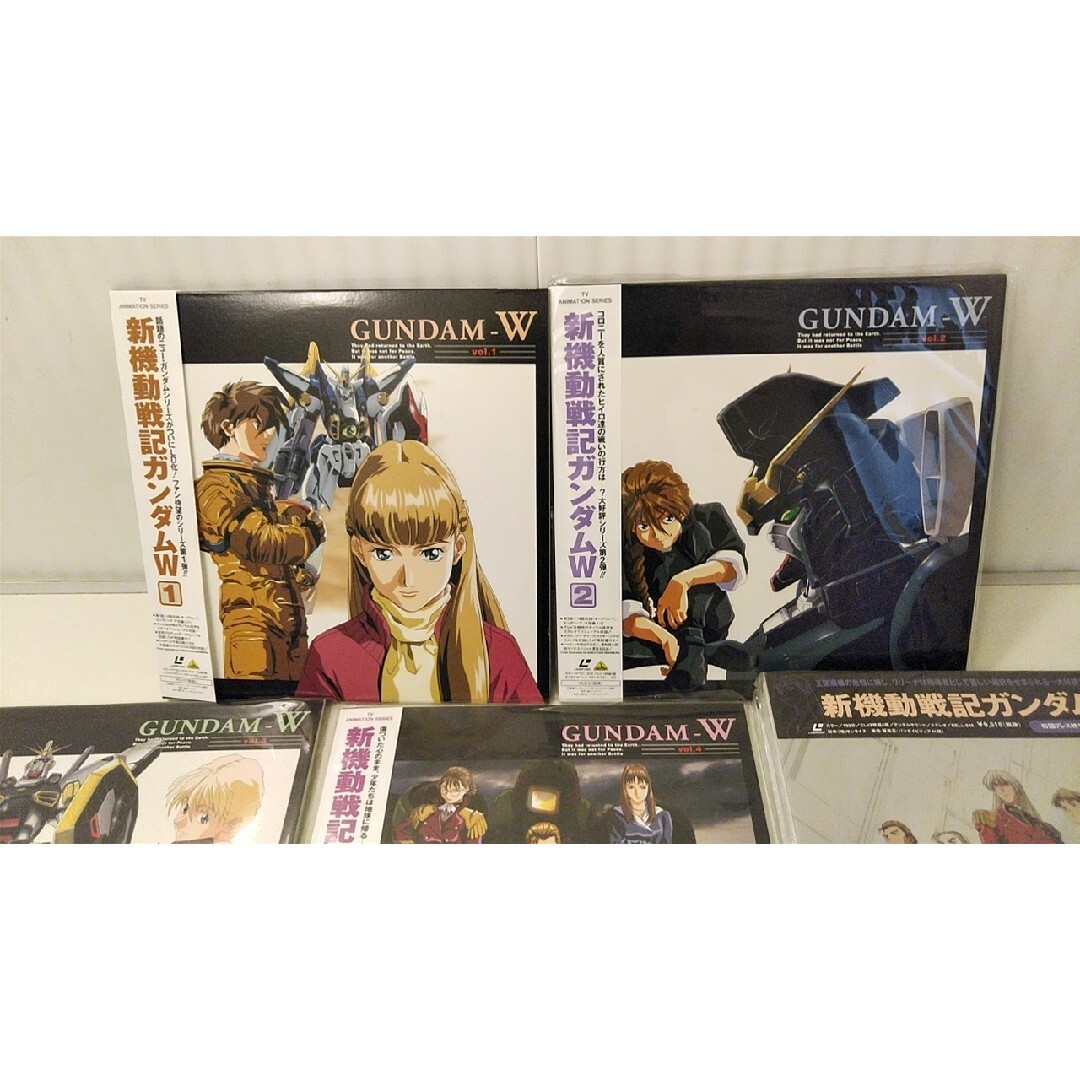 絶版品】新機動戦記ガンダムW LD全7枚 まとめ 帯付ジャケット買入手
