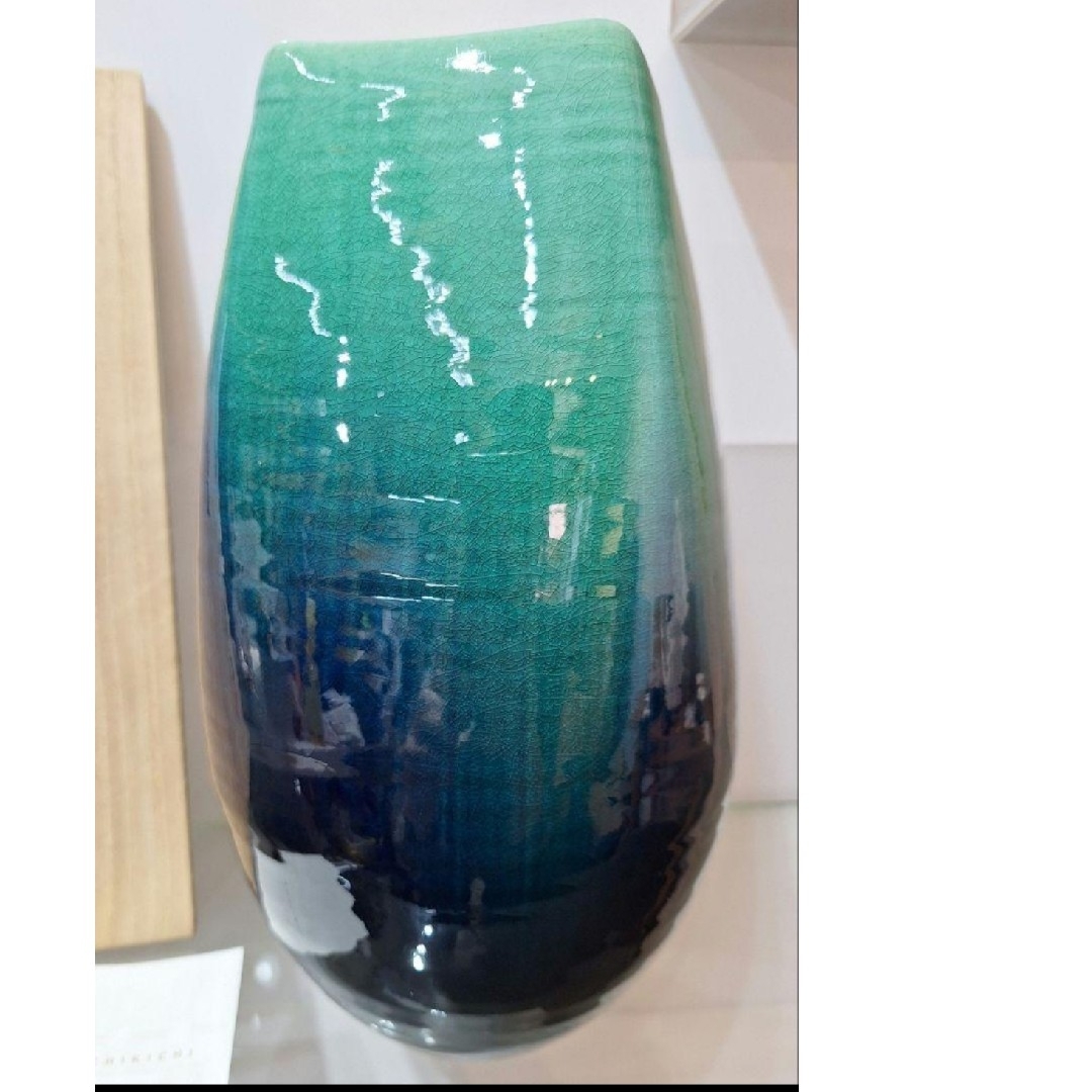 たち吉 - たち吉 青翠花生 花瓶 定価14850円 桐箱入 橘吉 青翠 花生