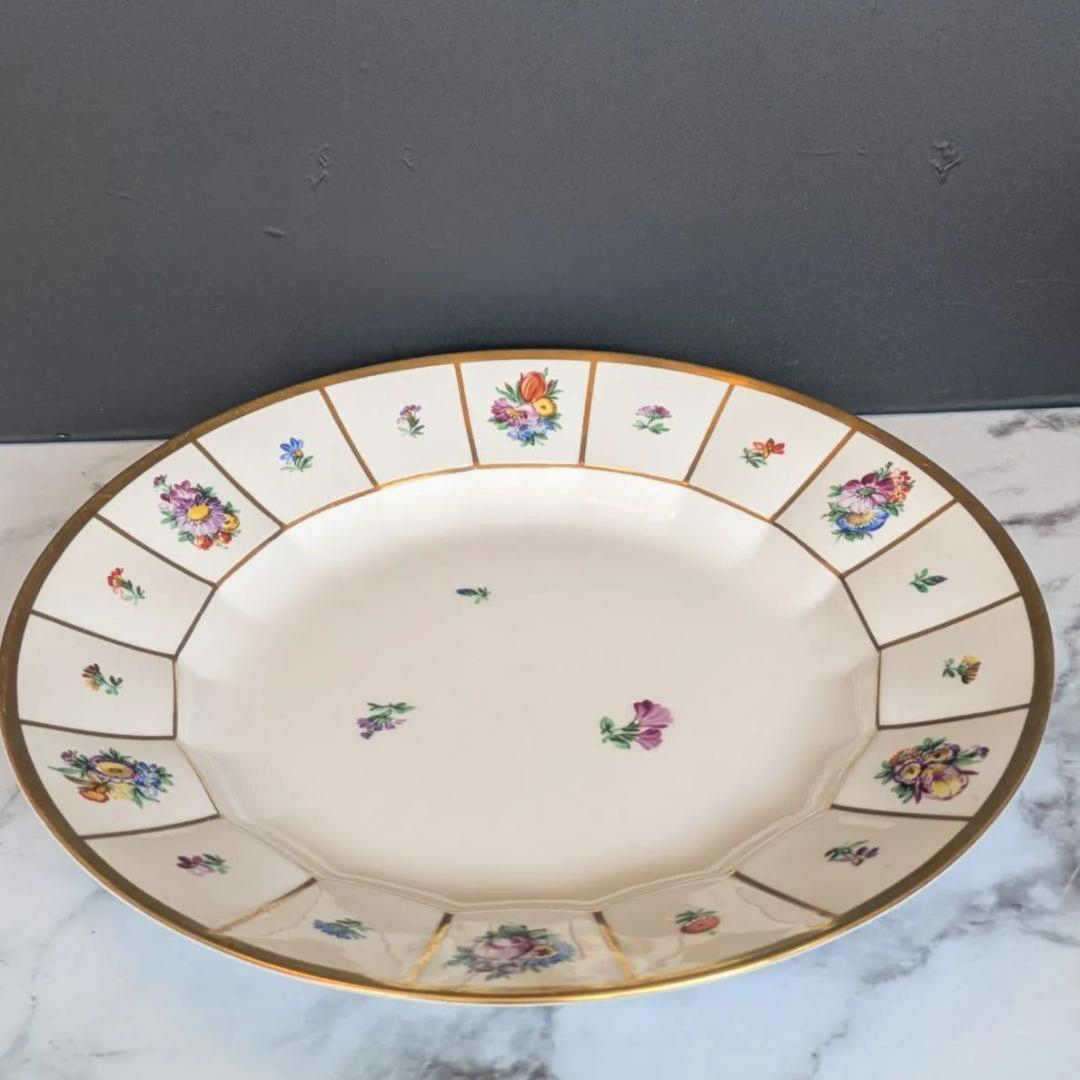 高級ライン 24㎝ ロイヤルコペンハーゲン ヘンリエッテ 大皿 金彩 北欧