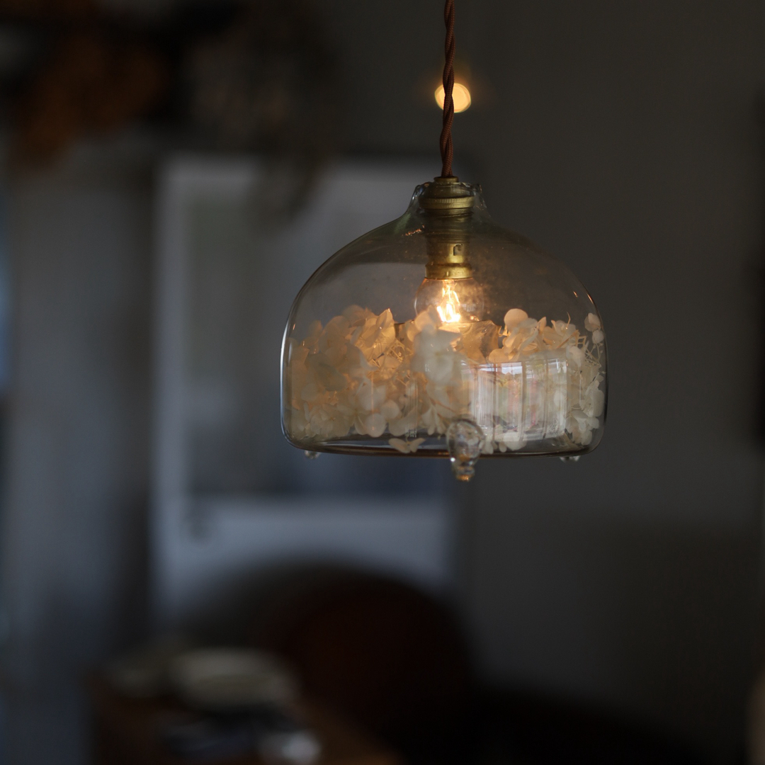 アンティークフラワーペンダントランプ【自製】Cの通販 by ゆめよみ 's