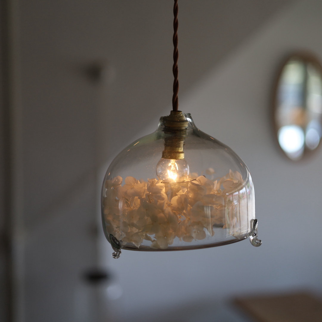 アンティークフラワーペンダントランプ【自製】Cの通販 by ゆめよみ 's