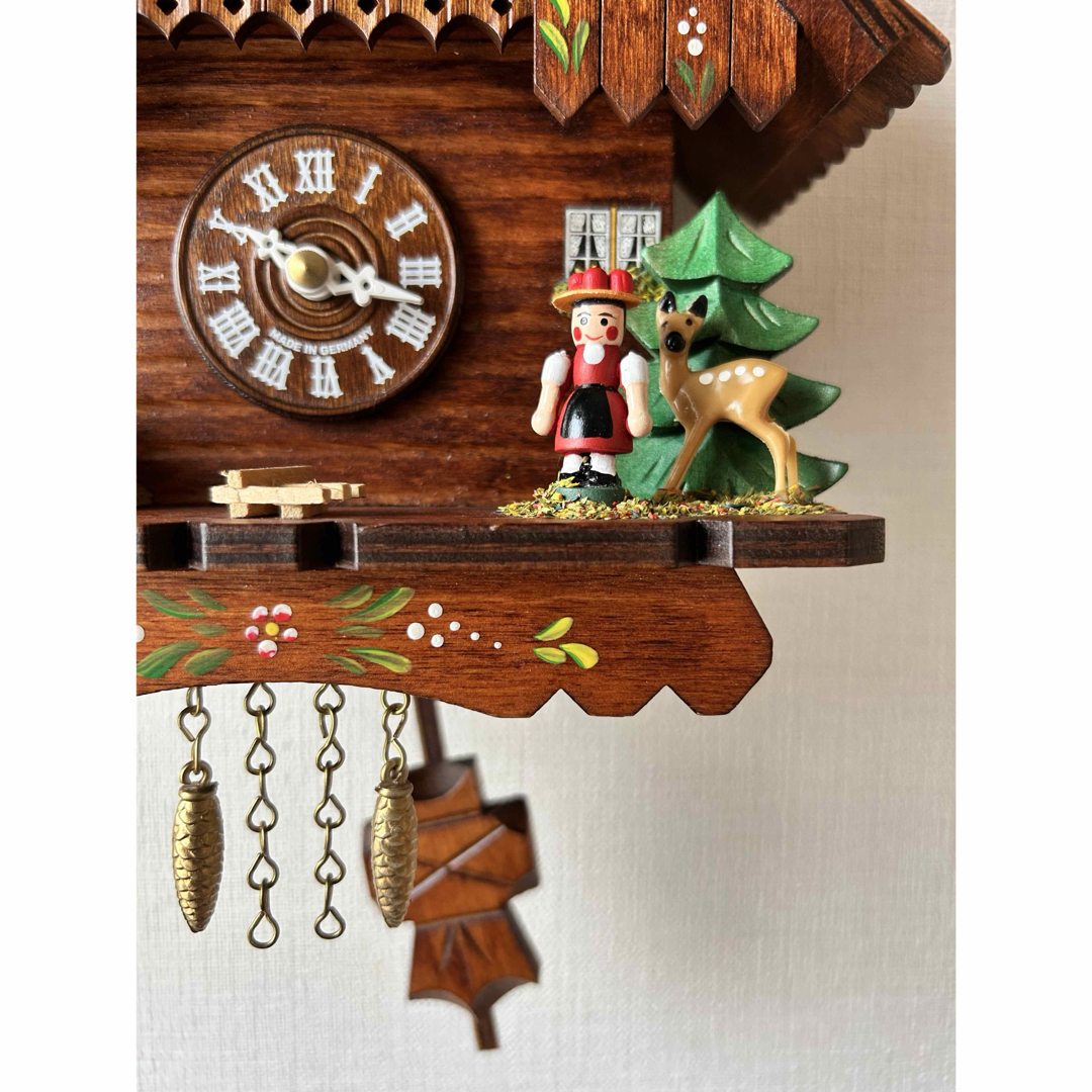 美品】ドイツ製 クックリーノ シュヴァルツヴァルド 振り子時計