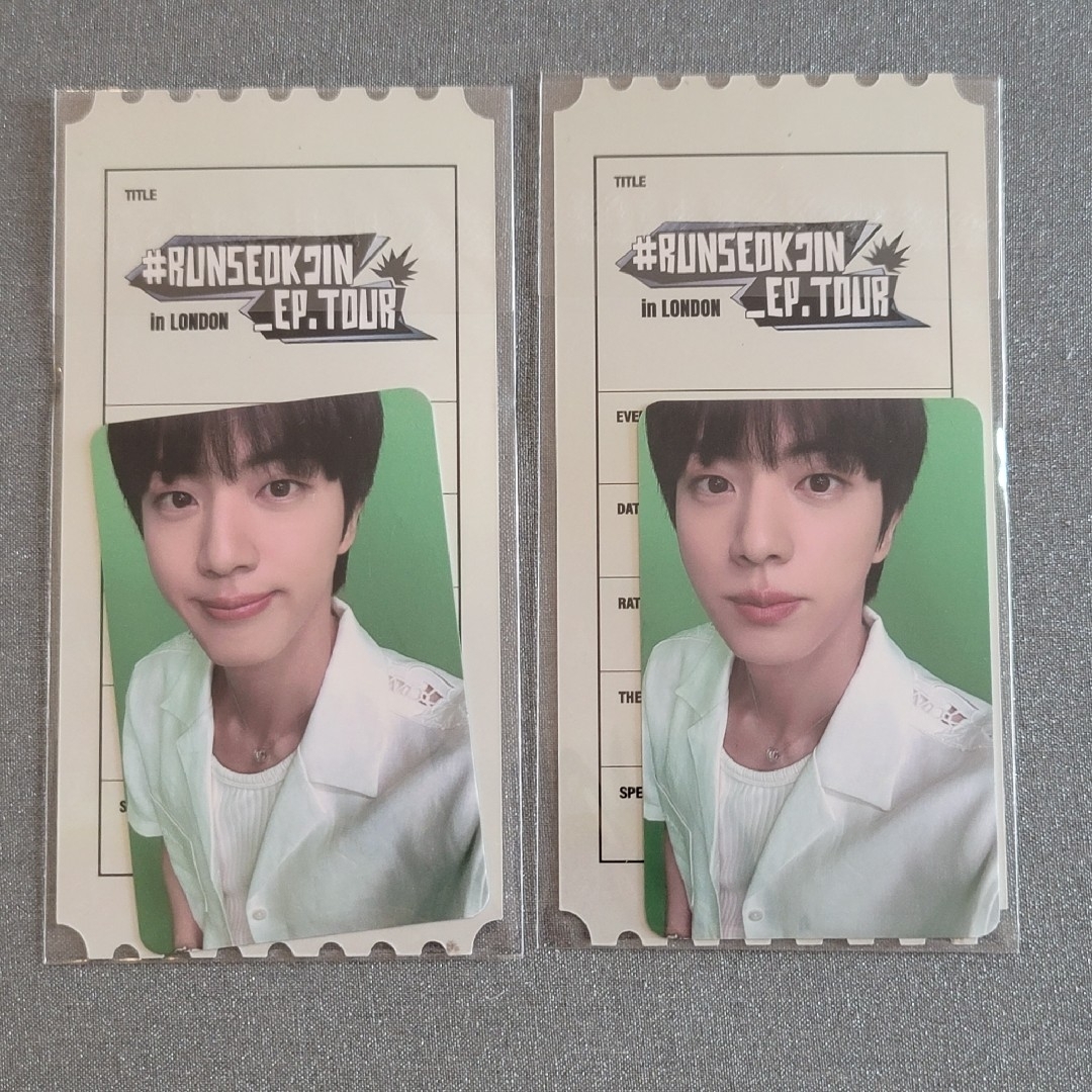 RUNSEOKJIN EP TOUR ロンドン 入場限定トレカ2種 公式BTS