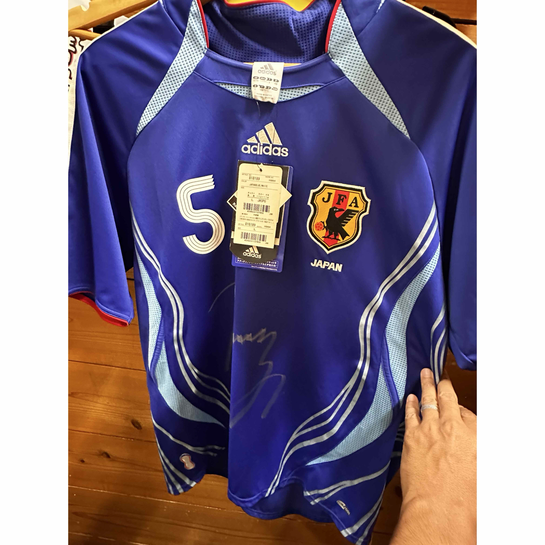 新品未使用 2006年 日本代表ユニフォーム 宮本選手直筆サイン入り L サイズ