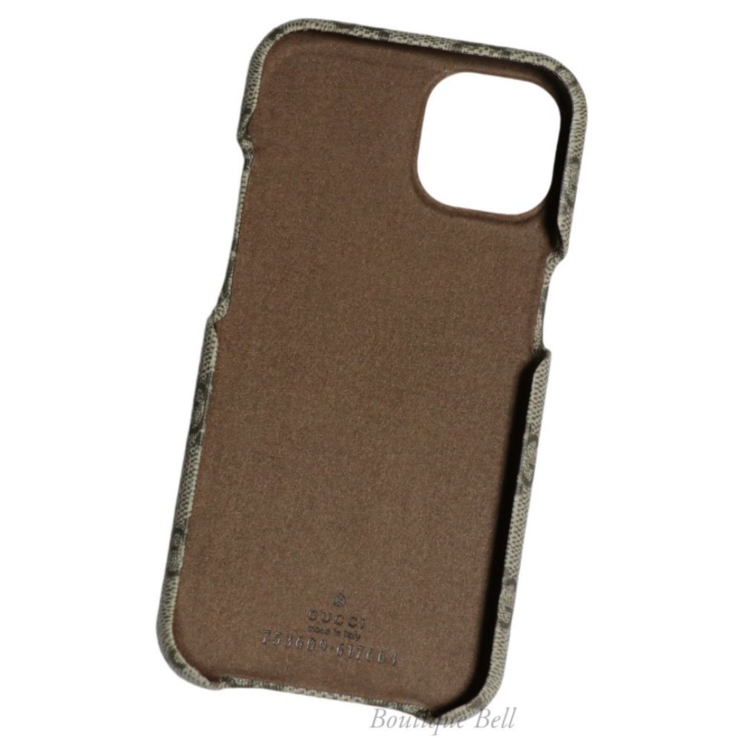 GUCCI - 【グッチ】GGスプリーム iPhone14 iPhone13 ケース ベージュの
