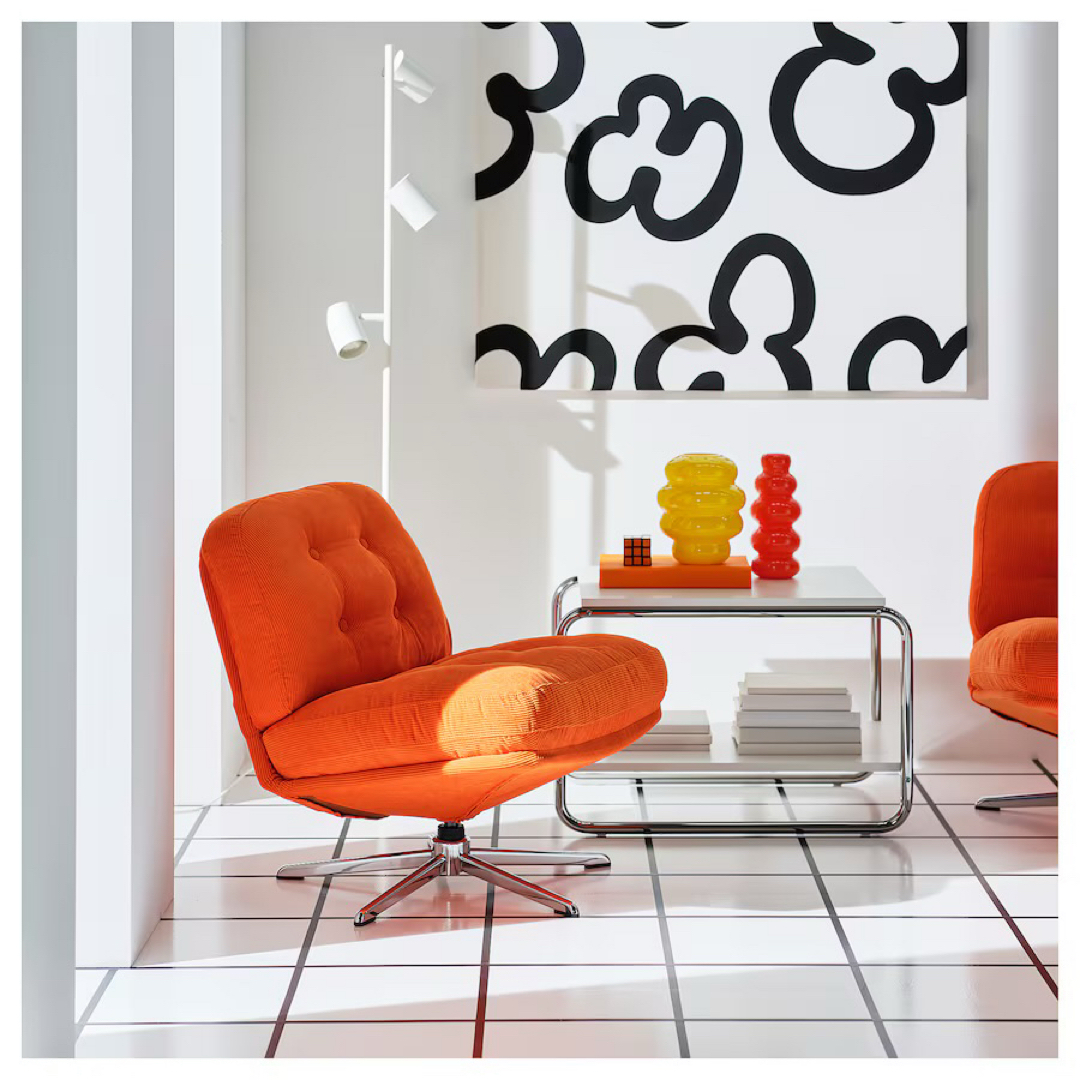 IKEA - 【新品未開封】IKEAイケア 一人掛けソファ ケーリンゲオレンジ