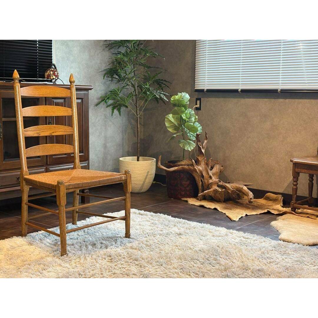 ① アンティーク ヴィンテージ オリバー ラッシュシート ハイバック