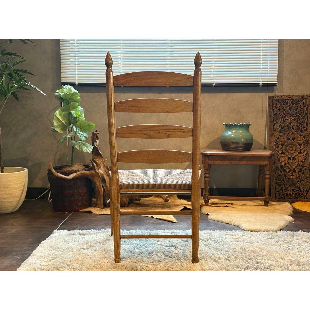 ① アンティーク ヴィンテージ オリバー ラッシュシート ハイバック