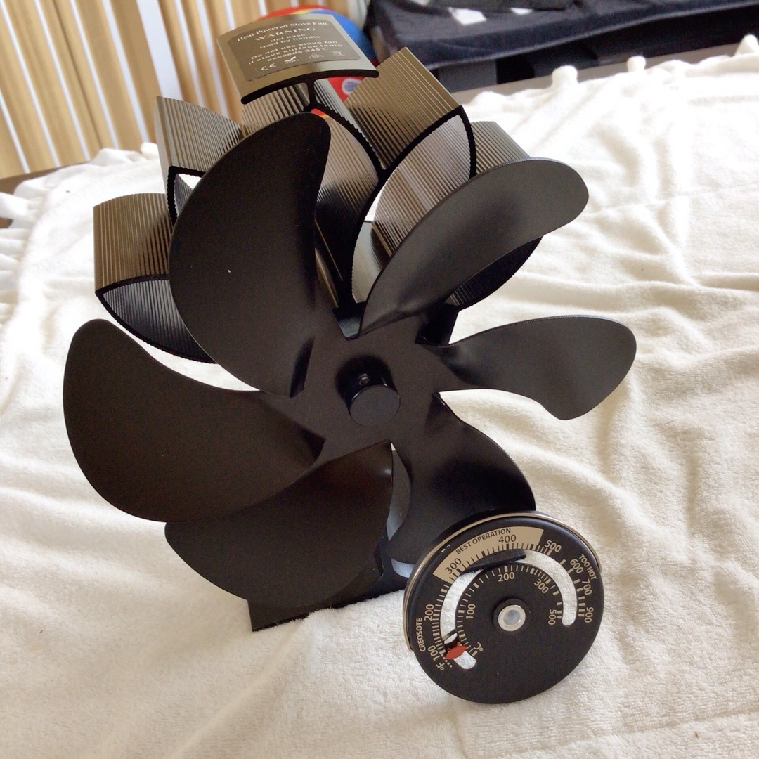 暖房用送風機 暖炉 ブラック 送風ファン 卓上扇風機 高温耐性 の通販