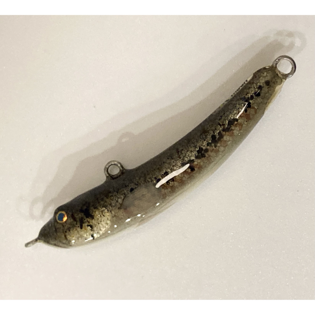 超リアル！】ハンドメイドルアー ハゼ60mm ライブグレー シンキング