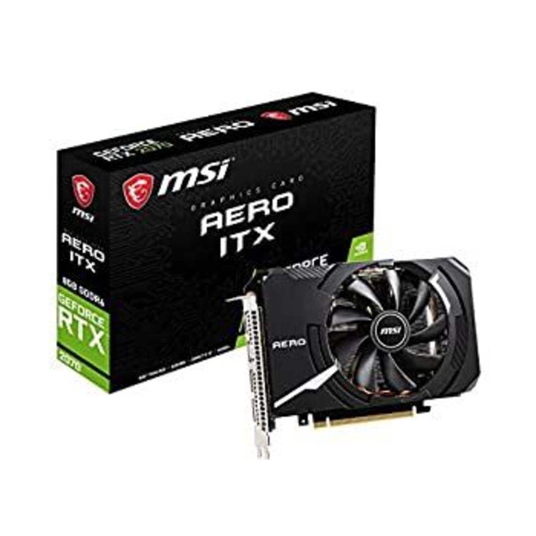 中古】「非常に良い」MSI GeForce RTX 2070 AERO ITX 8G グラフィック