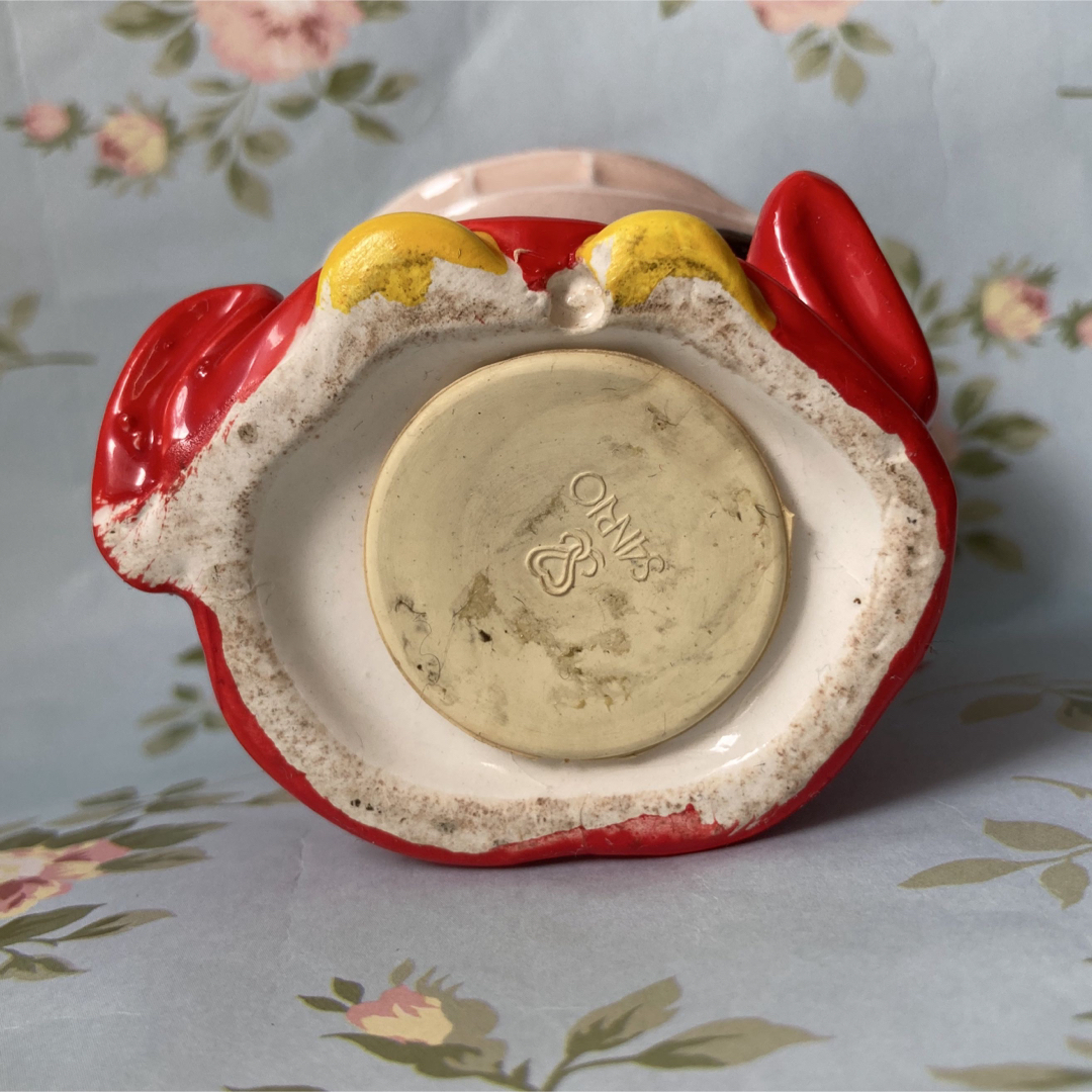 水森亜土 貯金箱 置物 陶器 亜土ちゃん サンリオ 昭和レトロ レアの