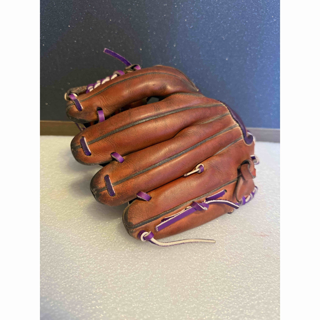 ☆最高級☆ ミズノプロ 硬式 内野手 ヘリ革交換 全紐交換 グリス交換