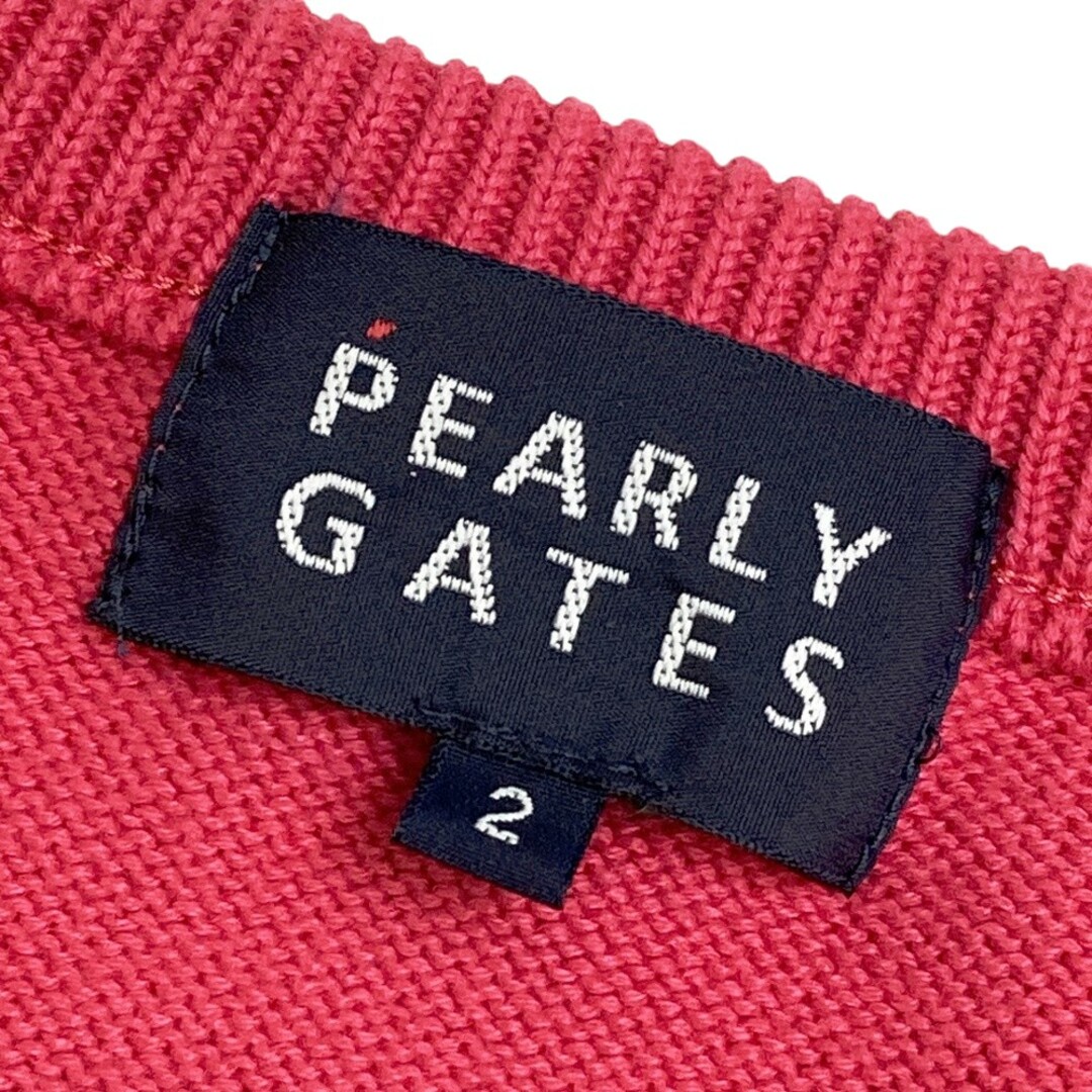 サイズ：2 PEARLY GATES パーリーゲイツ コットン ニットセーター ニコ