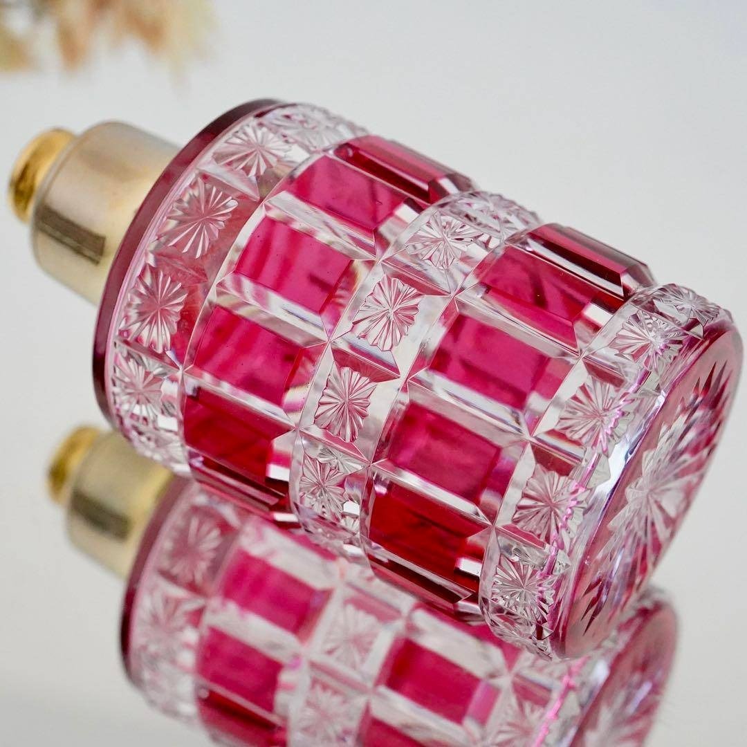 Baccarat - 金赤被せ☆オールドバカラ ディアマン エトワール 星型