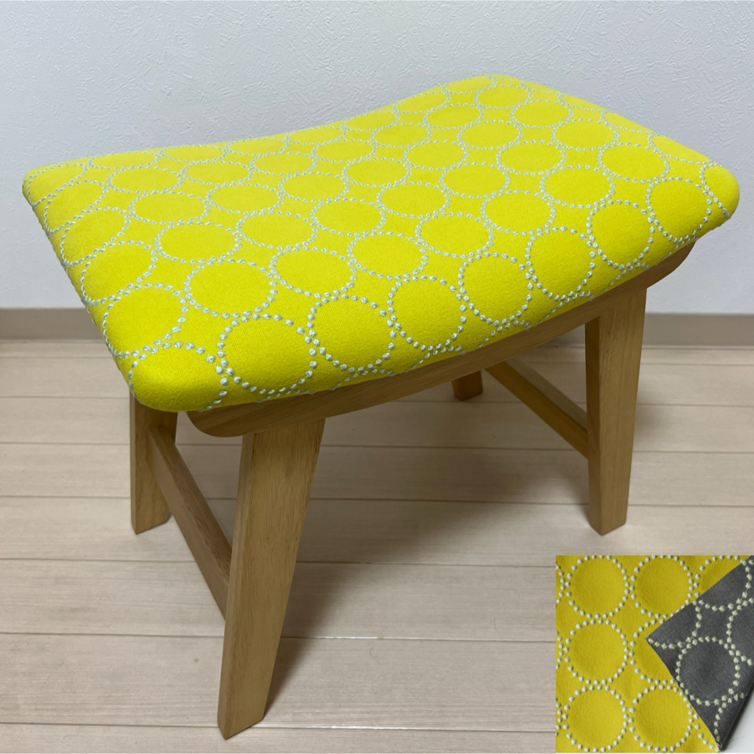 ミナペルホネン スツール タンバリン L4 【イエロー/グレー】 椅子 ベンチ