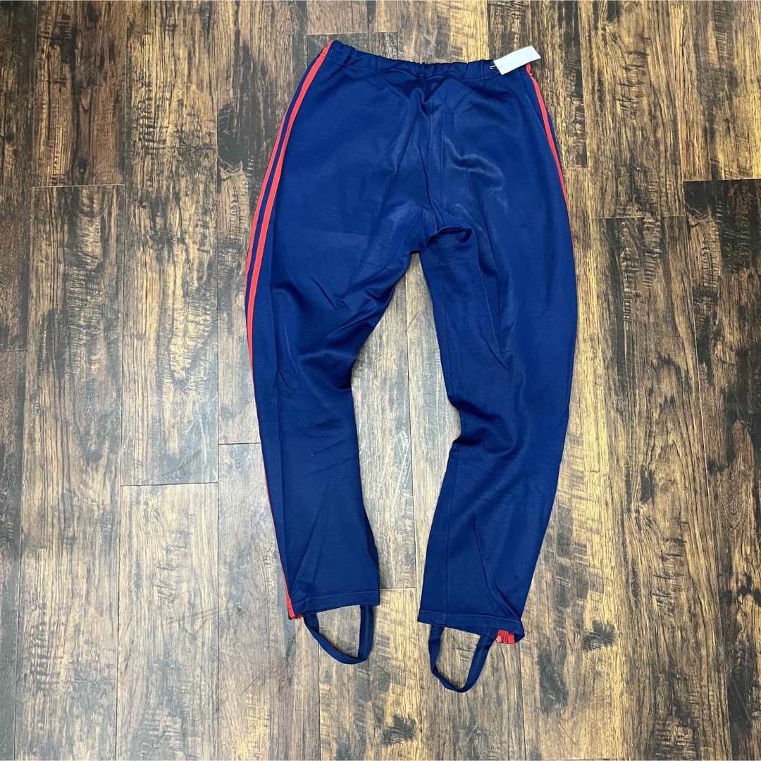 adidas - adidas ネイビー/レッド トラックパンツ 80s 古着 デサント製