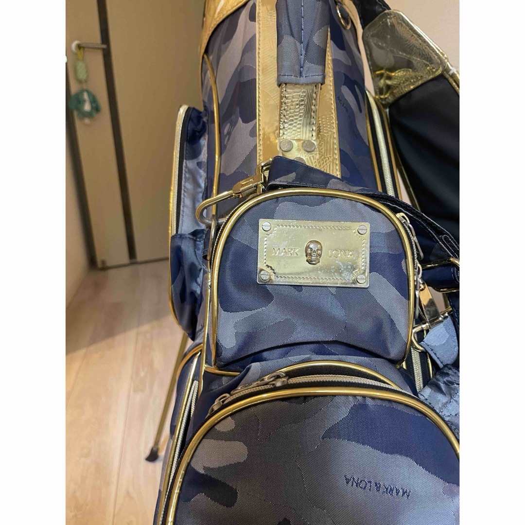 MARK&LONA - マークアンドロナ キャディバッグ ゴールド✖️グレーの