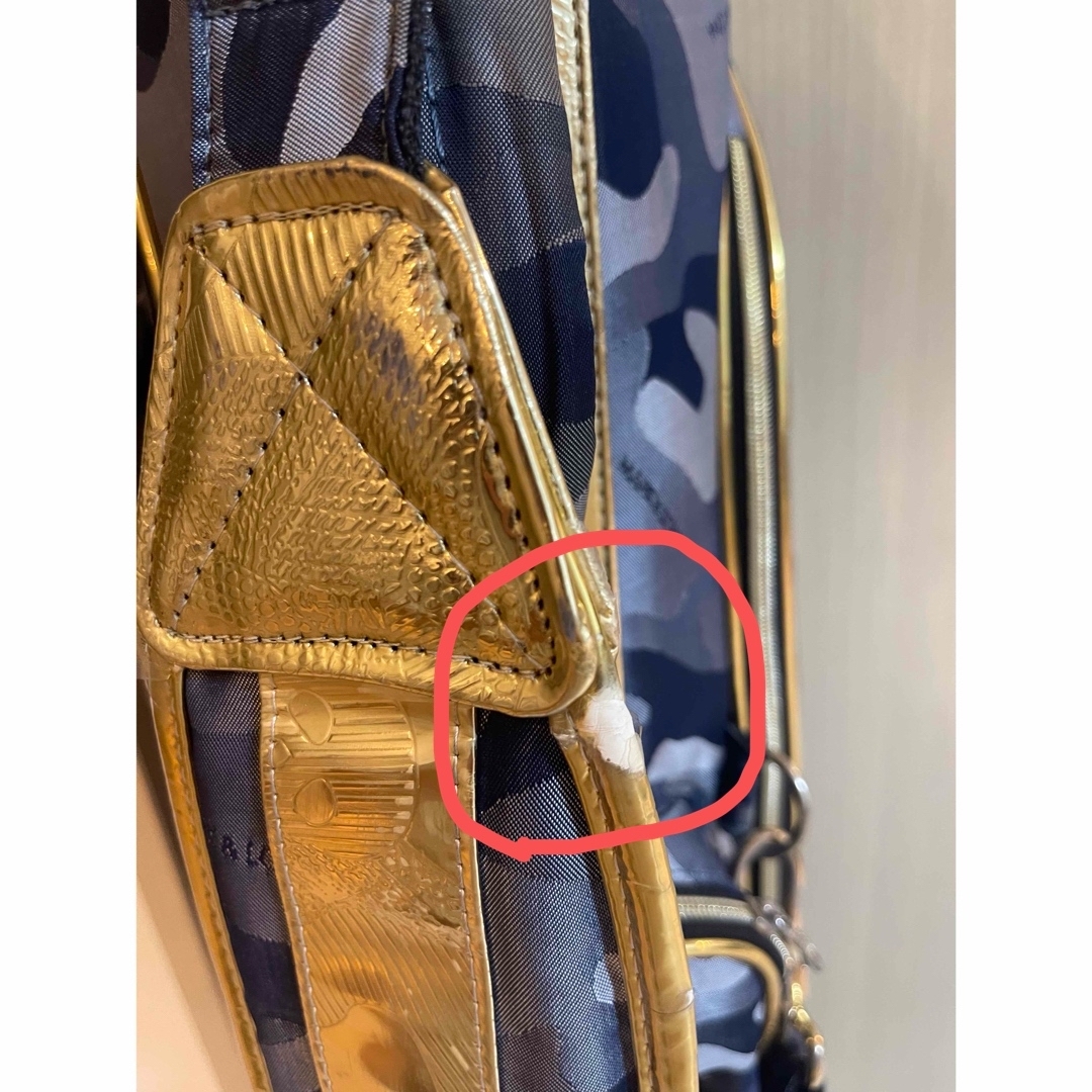 MARK&LONA - マークアンドロナ キャディバッグ ゴールド✖️グレーの