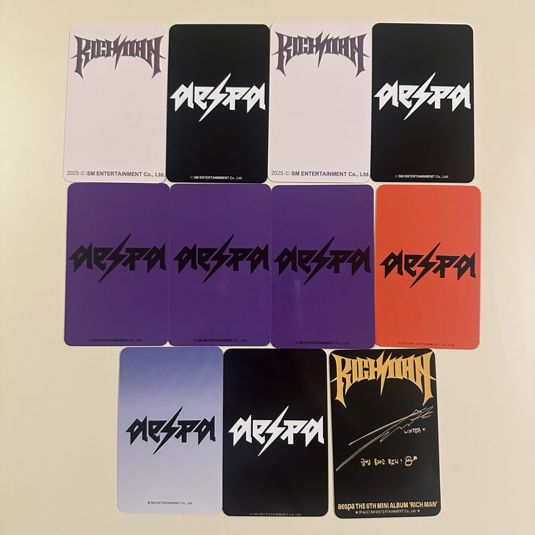 aespa - aespa ウィンター richman リッチマン トレカセットの通販 by